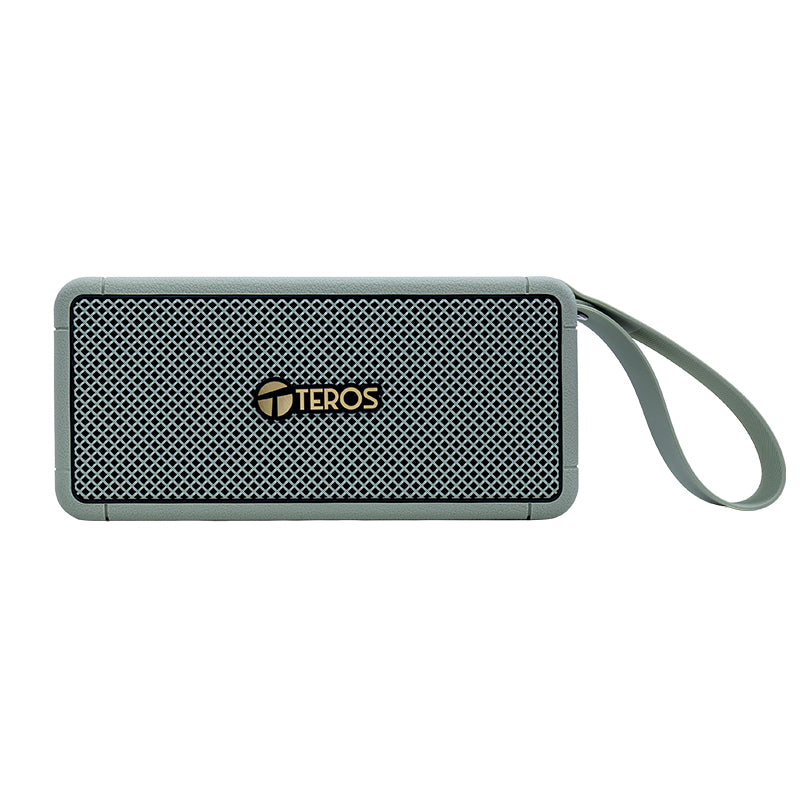 Parlante Inalámbrico TEROS Legacy 6052 Verde Bluetooth 5.3 40W USB TF AUX 4000mAh