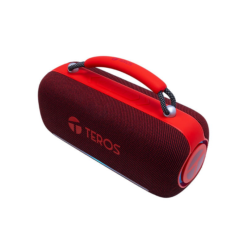 Parlante Inalámbrico TEROS Vibe VB-6049R 60W Bluetooth 5.3 RGB 4000mAh IPX5 Rojo