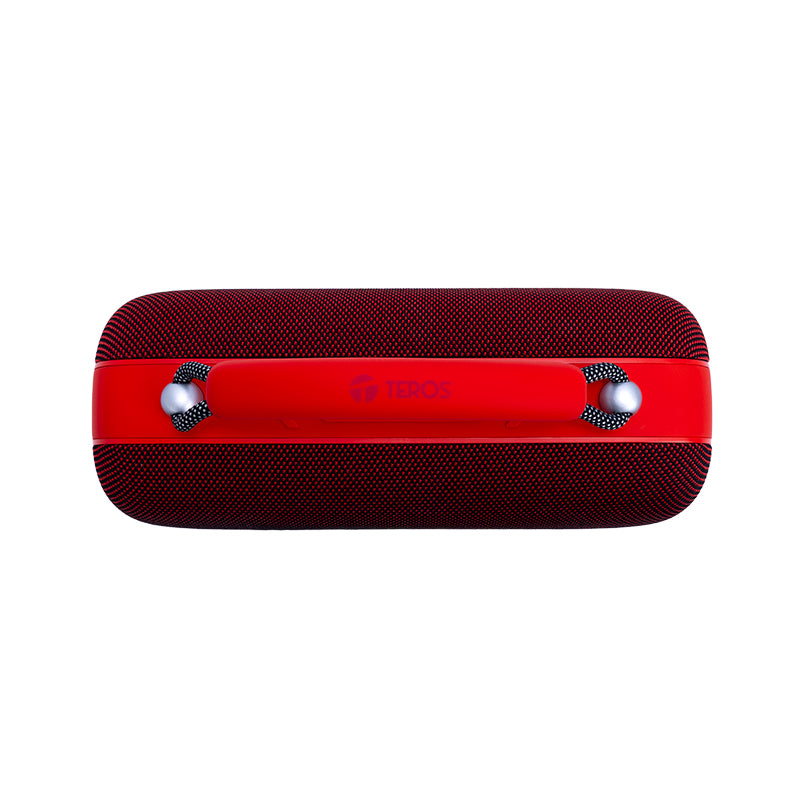 Parlante Inalámbrico TEROS Vibe VB-6049R 60W Bluetooth 5.3 RGB 4000mAh IPX5 Rojo