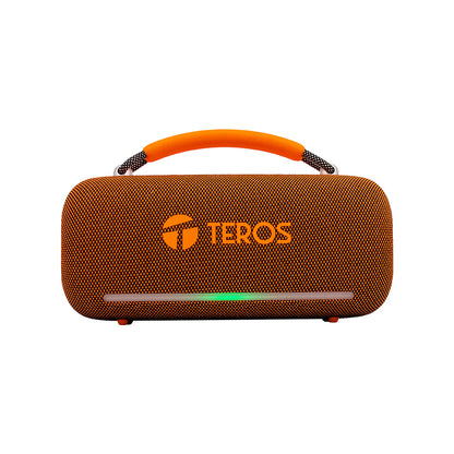 Parlante Inalámbrico Teros Vibes VB-6049 60W Bluetooth 5.3 RGB USB Orange