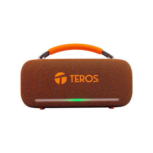 Parlante Inalámbrico Teros Vibes VB-6049 60W Bluetooth 5.3 RGB USB Orange