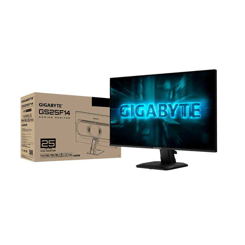 Monitor Gaming GIGABYTE GS25F14 25" FHD IPS 144Hz 1ms FreeSync Negro