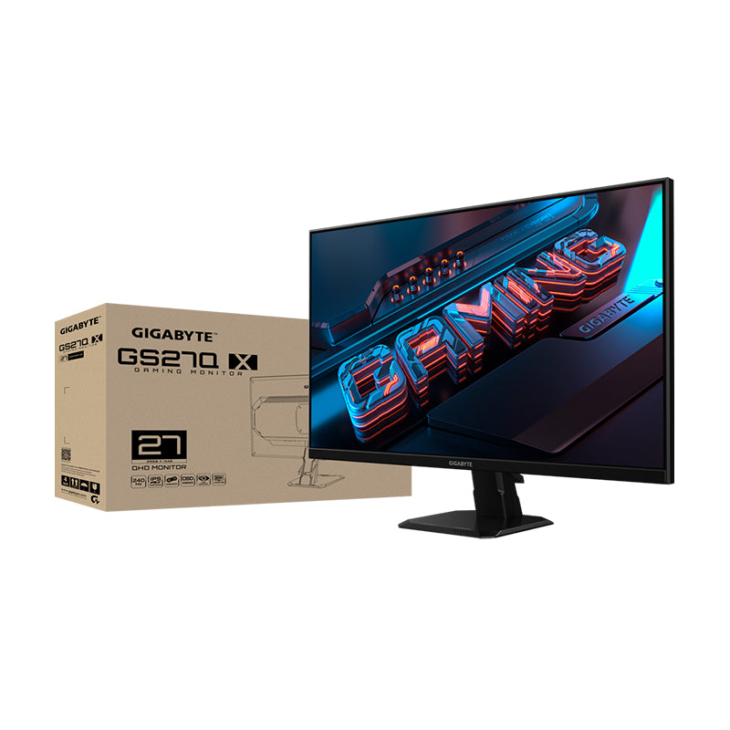 Monitor GIGABYTE GS27QX 27" 2K QHD IPS 240Hz 1ms Gaming HDMI DisplayPort