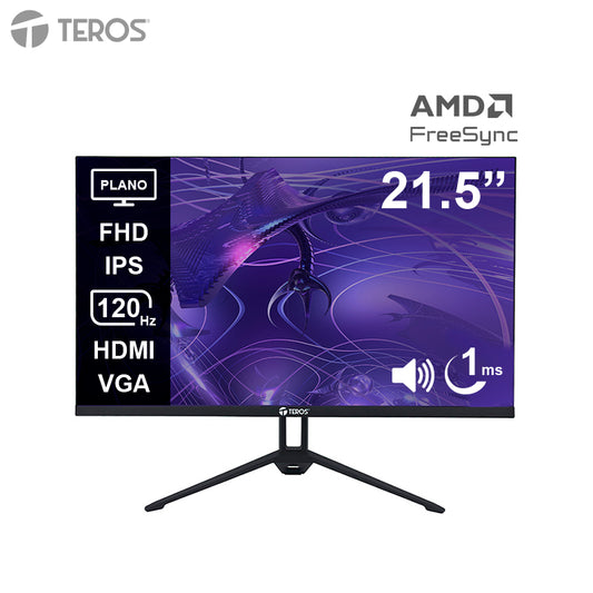 Monitor Teros TE-2133S 21.5" FHD IPS 120Hz 1ms HDMI VGA con Parlantes