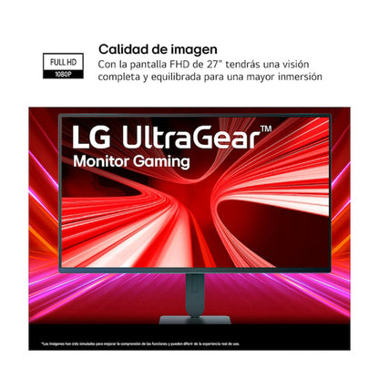 Monitor Gaming LG UltraGear G4 27" FHD IPS 144Hz 1ms HDR10 FreeSync G-SYNC 27G414B-B