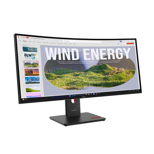 Monitor Curvo Lenovo ThinkVision T34WD-40 34" WQHD VA 120Hz USB-C RJ-45 HDMI DisplayPort