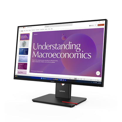 Monitor Lenovo ThinkVision T24D-40 23.8" FHD IPS HDMI DP RJ-45 USB-C Office Negro