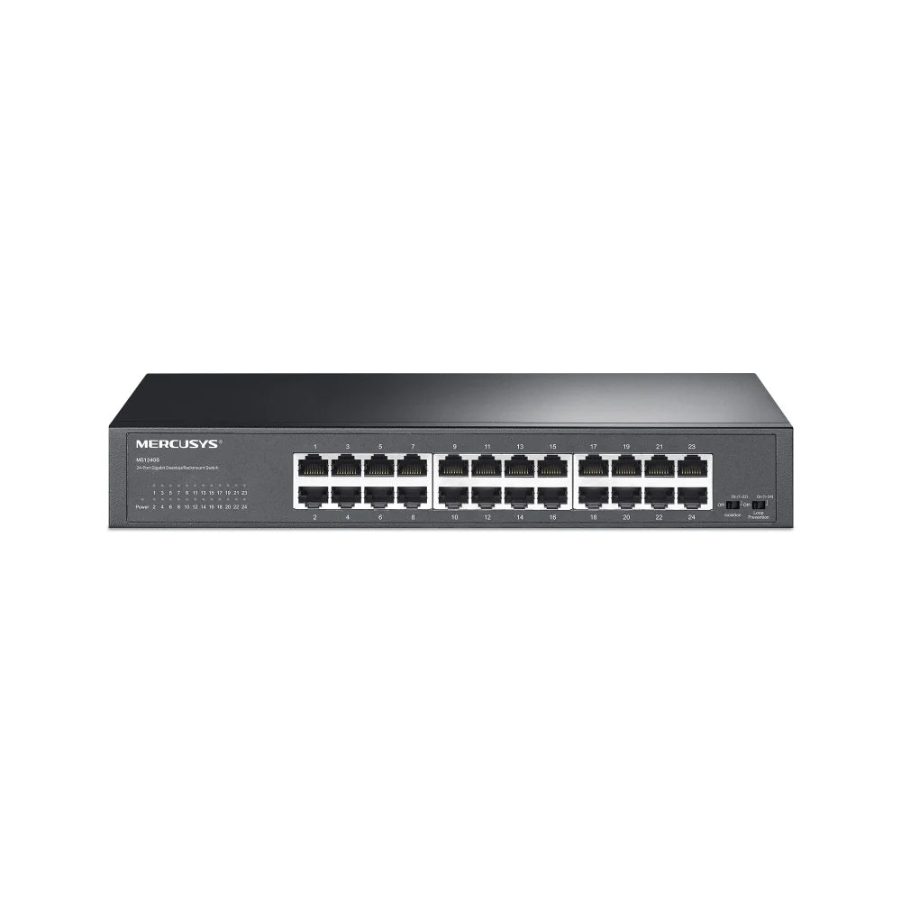 Mercusys MS124GS Switch Gigabit 24 Puertos RJ45 10/100/1000 Mbps