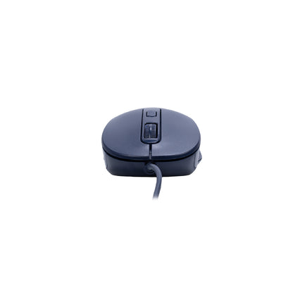 Mouse Óptico TEROS TE-1243S USB 2000 DPI 4 Botones Azul