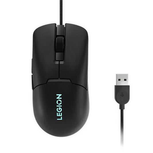 Mouse Gamer Lenovo Legion M300s RGB 8000 DPI USB 6 Botones Programables Negro