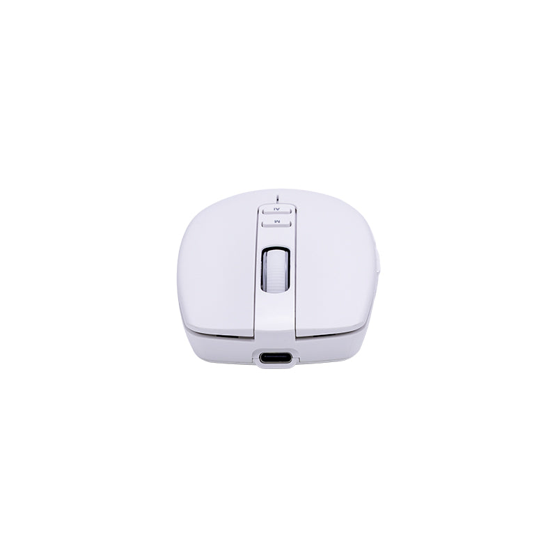 Mouse Inalámbrico Teros TE-1250AI IA Bluetooth USB-C 3200 DPI 8 Botones Blanco
