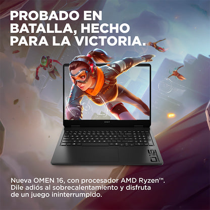 Laptop Gamer HP OMEN 16 Ryzen 9 8940HX RTX 5070 8GB 24GB 1TB SSD 16"