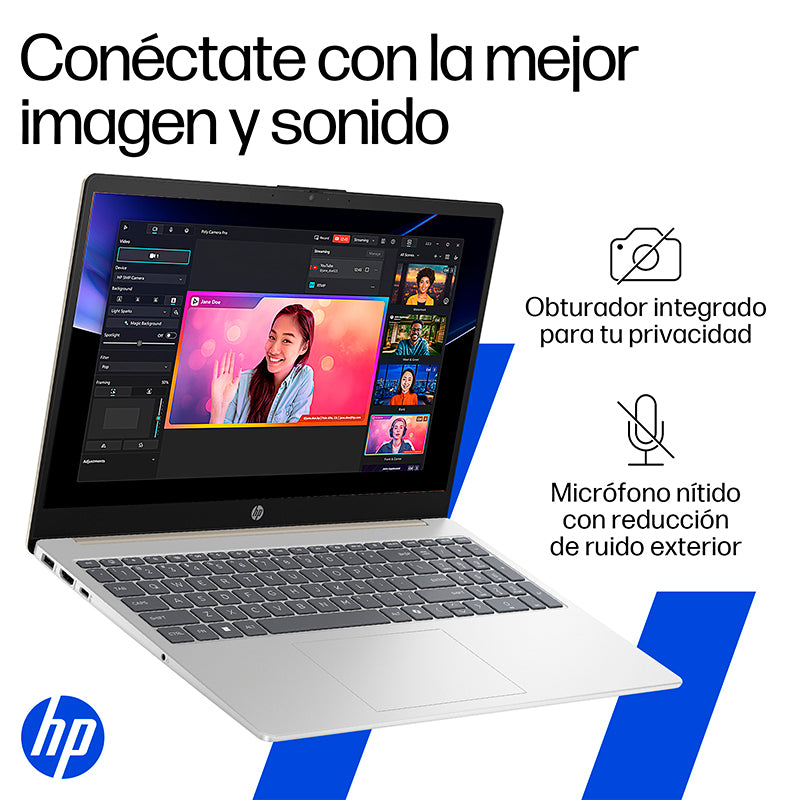 Laptop HP 15-fd2361la 15.6" FHD Intel Core Ultra 5 225U 16GB DDR5 512GB SSD FreeDOS