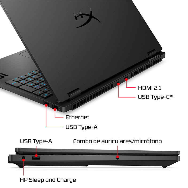 Laptop Gamer HP OMEN 15 Core i7-14650HX RTX 5060 8GB 16GB 512GB SSD 15.3"