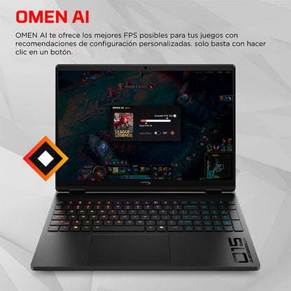 Laptop Gamer HP OMEN 15 Core i7-14650HX RTX 5060 8GB 16GB 512GB SSD 15.3"