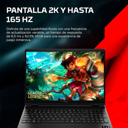Laptop Gamer HP OMEN 15 Core i7-14650HX RTX 5060 8GB 16GB 512GB SSD 15.3"