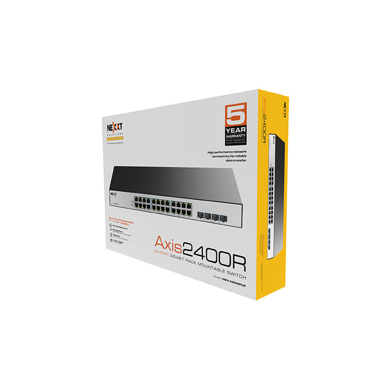 Nexxt Axis2400R NSW-A2848PUR Switch PoE+ 24 Puertos Gigabit + 4 SFP 480W