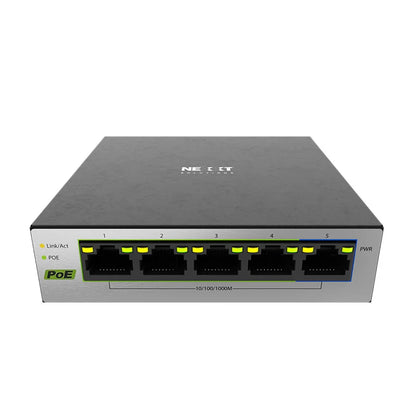 Nexxt Vertex501 NSW-V501P Switch Gigabit PoE+ 5 Puertos 60W