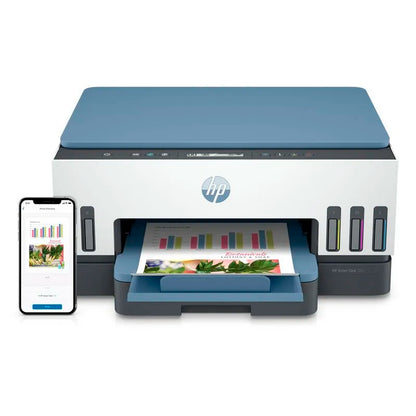 Impresora Multifuncional HP Smart Tank 725 WiFi Bluetooth USB Sistema Continuo Imprime Escanea Copia