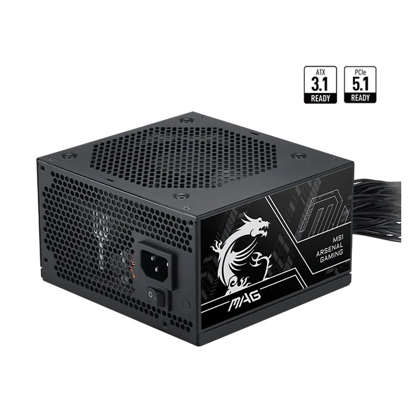 Fuente de Poder MSI MAG A750BN PCIE5 III 750W 80 Plus Bronze ATX PCIe 5.1