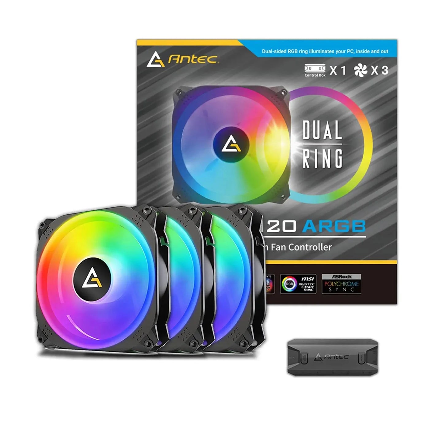FAN ANTEC PRIZM X 120 ARGB 3+C