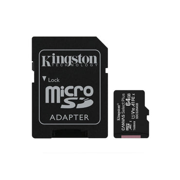 MEMORIA MICROSDXC KINGSTON 64GB 200MB/S CLASE 10 CON ADAPTADOR