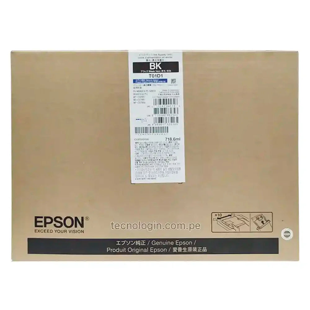 Tinta Epson T01D100 Negra Original DURABrite Ultra para WorkForce Pro WF-C529R / WF-C579R