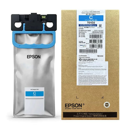 Bolsa de Tinta Epson T01D200 Cyan Original 182ml 20,000 Páginas WF-C529R WF-C579R