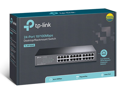 Switch TP-Link TL-SF1024D 24 Puertos Fast Ethernet 10/100 Rackeable