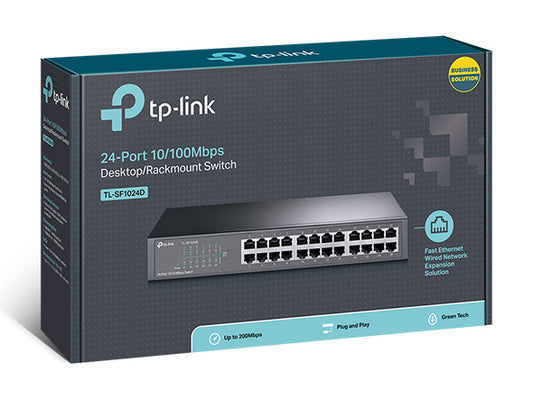Switch TP-Link TL-SF1024D 24 Puertos Fast Ethernet 10/100 Rackeable