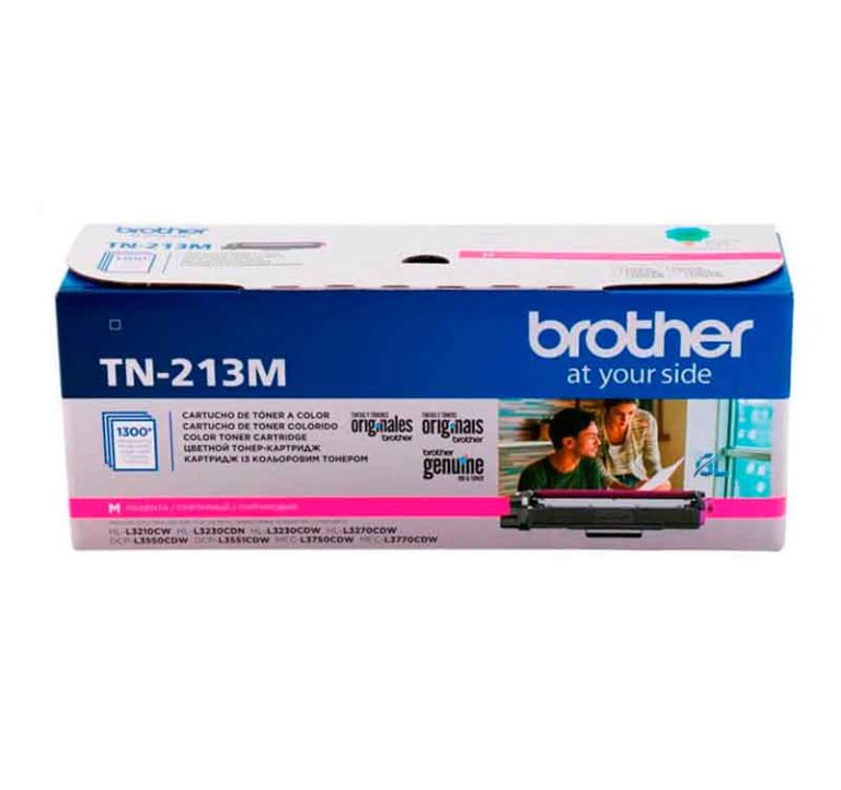 Tóner Brother TN-213M Magenta Original 1300 Páginas para HL-L3270 DCP-L3551 MFC-L3750