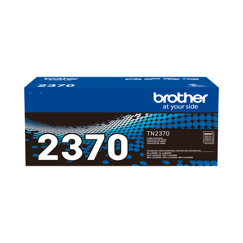 Tóner Brother TN-2370 Negro Original 2600 Páginas para HL-L2360DW DCP-L2540DW