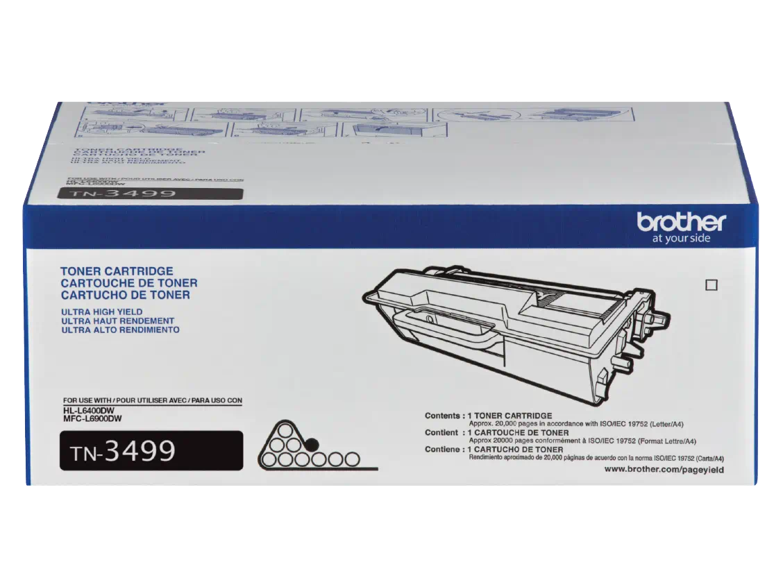 Tóner Brother TN-3499 Negro Original para HL-L6400DW MFC-L6900DW 20000 Páginas