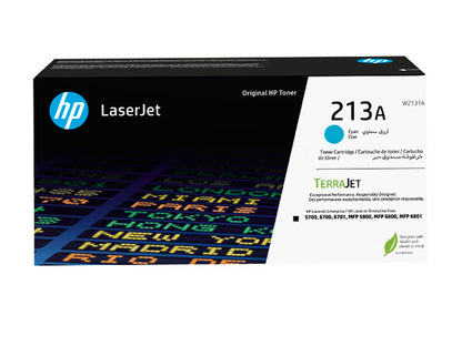 Tóner HP 213A Cian Original W2131A para Color LaserJet Enterprise 5700 6700 5800 6800