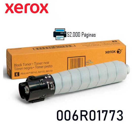 Tóner Xerox 006R01773 Negro Original para AltaLink B8145 B8155 B8170