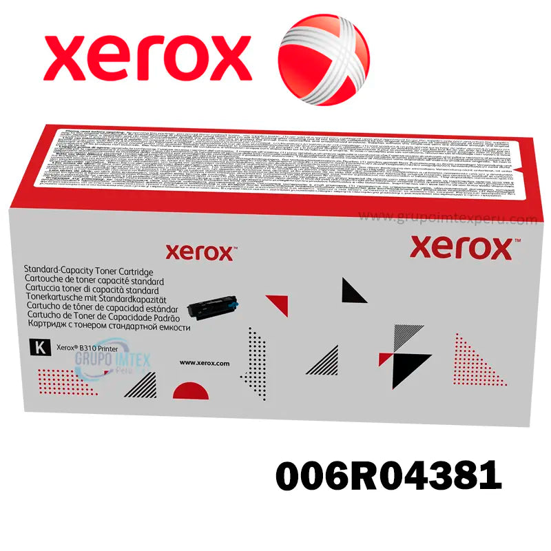 Tóner Xerox 006R04381 Negro Original 20000 Páginas para B305 B310 B315