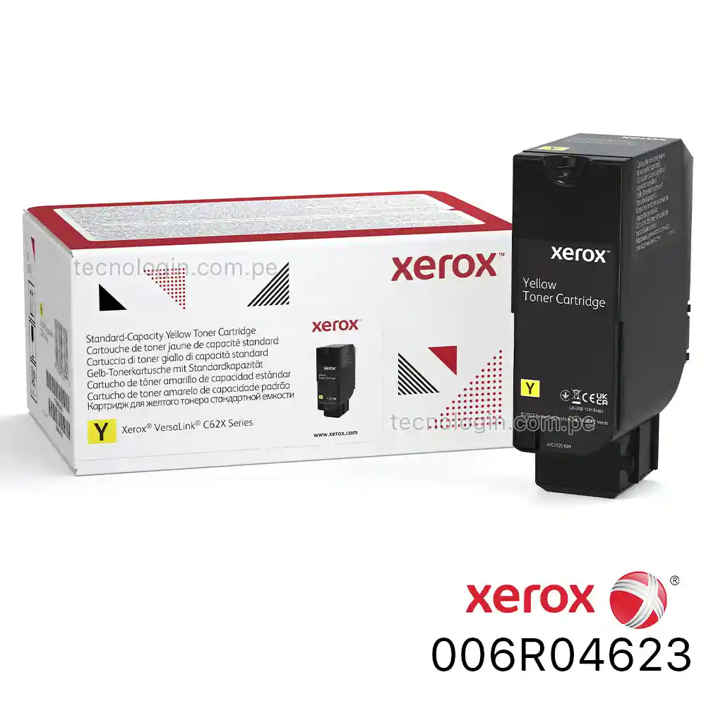 Tóner Xerox 006R04623 Amarillo Original 6000 Páginas para VersaLink C620 y C625