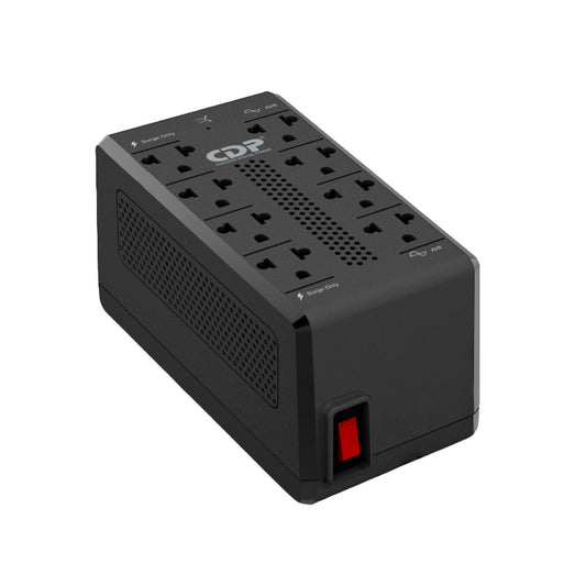 Estabilizador de Voltaje CDP RAVR1008i 1000VA 500W con Supresión de Picos