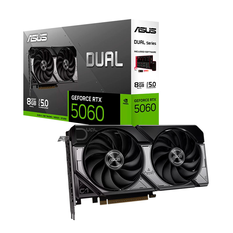 Tarjeta de Video ASUS Dual GeForce RTX 5060 8GB GDDR7 PCIe 5.0