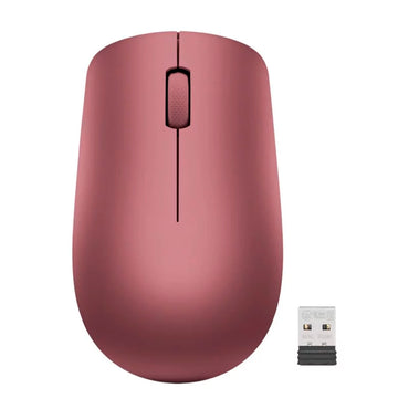 Mouse Lenovo 530 Inalámbrico 1200 DPI USB Nano Ambidiestro Rojo Cereza