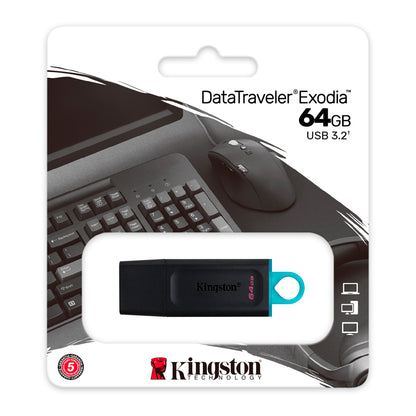 MEMORIA USB KINGSTON DATATRAVELER XS 64GB USB 3.2