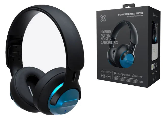 Audífonos Klip Xtreme KNH-750BL Bluetooth 5.1 ANC Azul 44 Horas