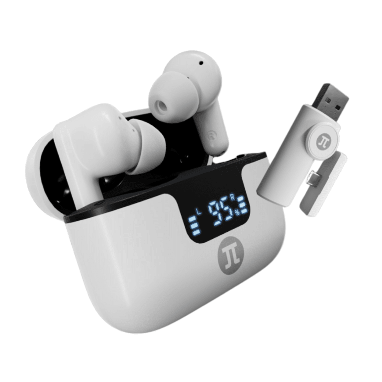 Audífonos Primus Gaming PWH-300 TWS Bluetooth con Dongle USB Blanco