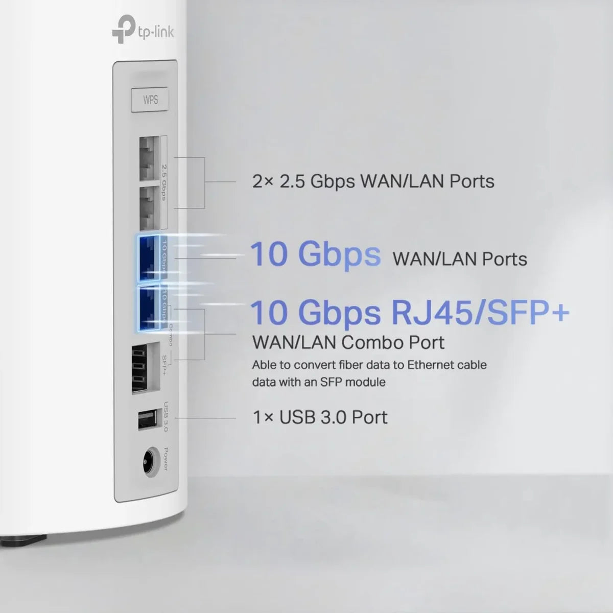 TP-Link Deco BE85 BE22000 Sistema Wi-Fi Mesh 7 Tri Band 10GbE 2-Pack