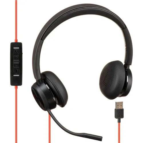 Audífonos Poly Blackwire 8225 Stereo USB-C USB-A con ANC Negro
