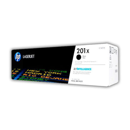 Tóner HP 201X Negro Original Alto Rendimiento CF400X para Color LaserJet Pro M252 M277