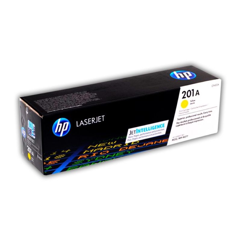 Tóner HP 201A Amarillo Original CF402A para Color LaserJet Pro M252 M277