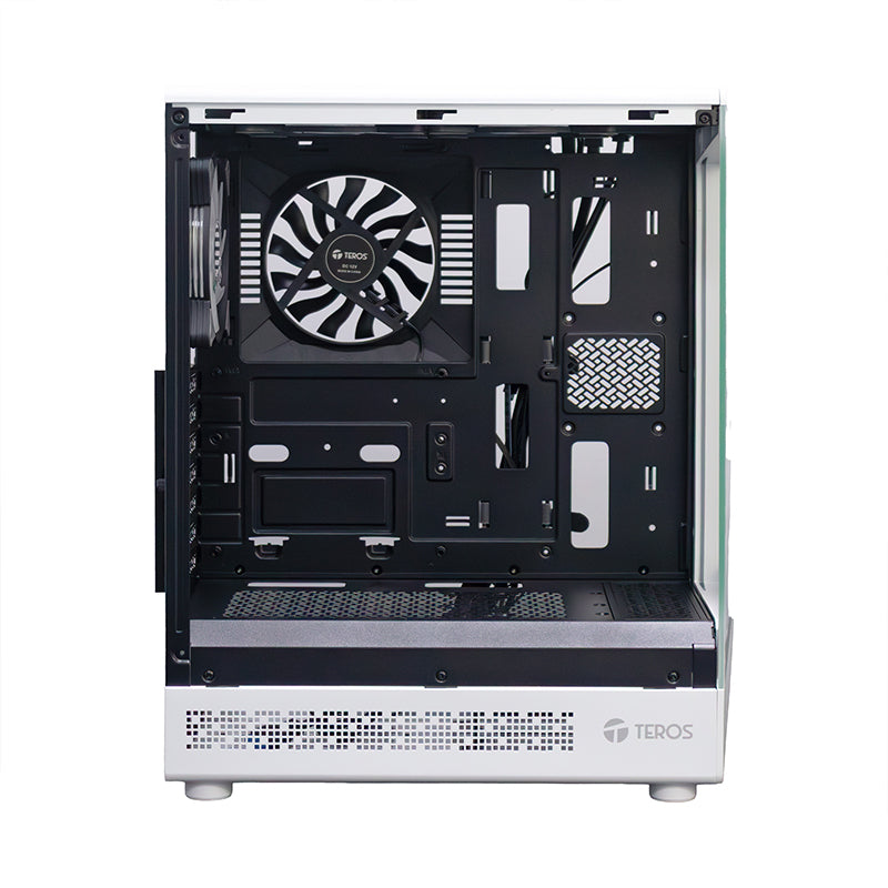Case Gamer TEROS TE-1322G Mid Tower ATX RGB Blanco con Vidrio Templado