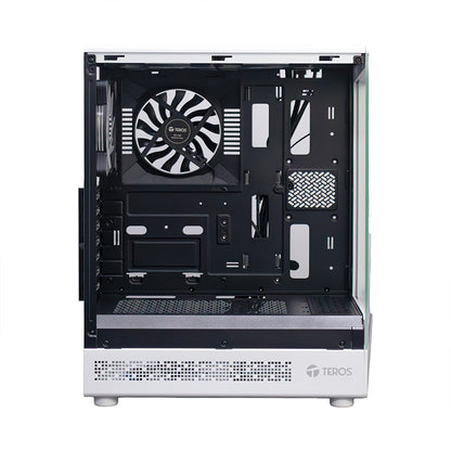 Case Gamer TEROS TE-1322G Mid Tower ATX RGB Blanco con Vidrio Templado