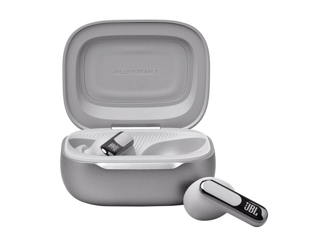 Audífonos JBL LIVE Beam 3 Silver Bluetooth ANC IP55 Plata